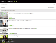 Tablet Screenshot of descuentocity.com